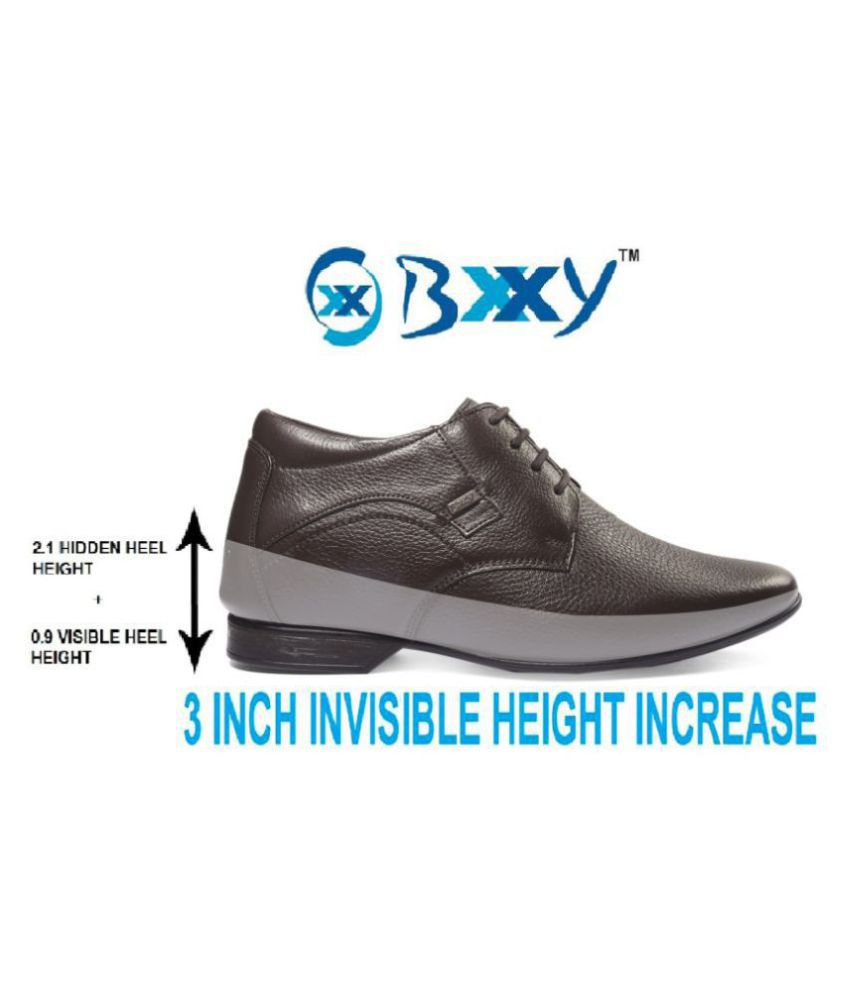 BXXY Brown Height Increasing shoes 
