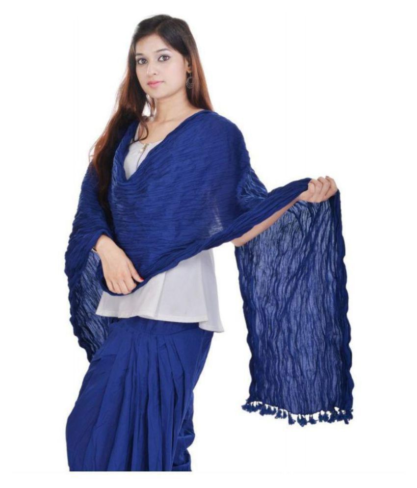     			Raj Blue Chiffon Dupatta