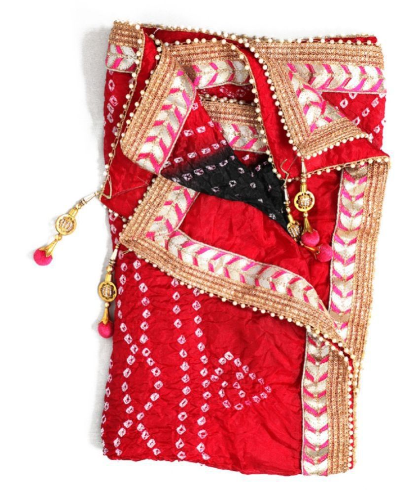     			Raj Multicoloured Art Silk Bandhej Dupatta