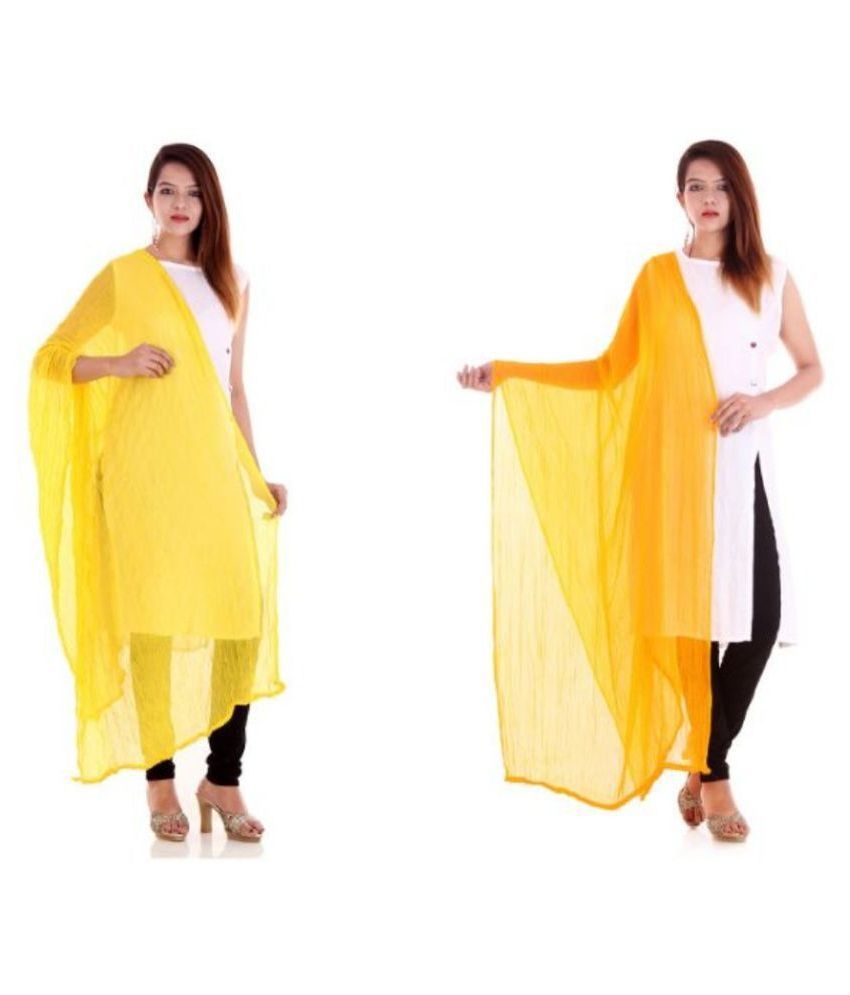     			Raj Multicoloured Chiffon Self Dupatta