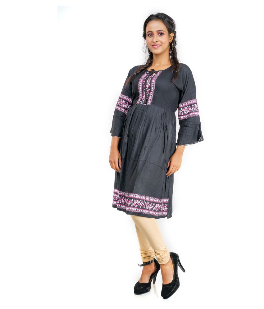 rayon frock kurti design