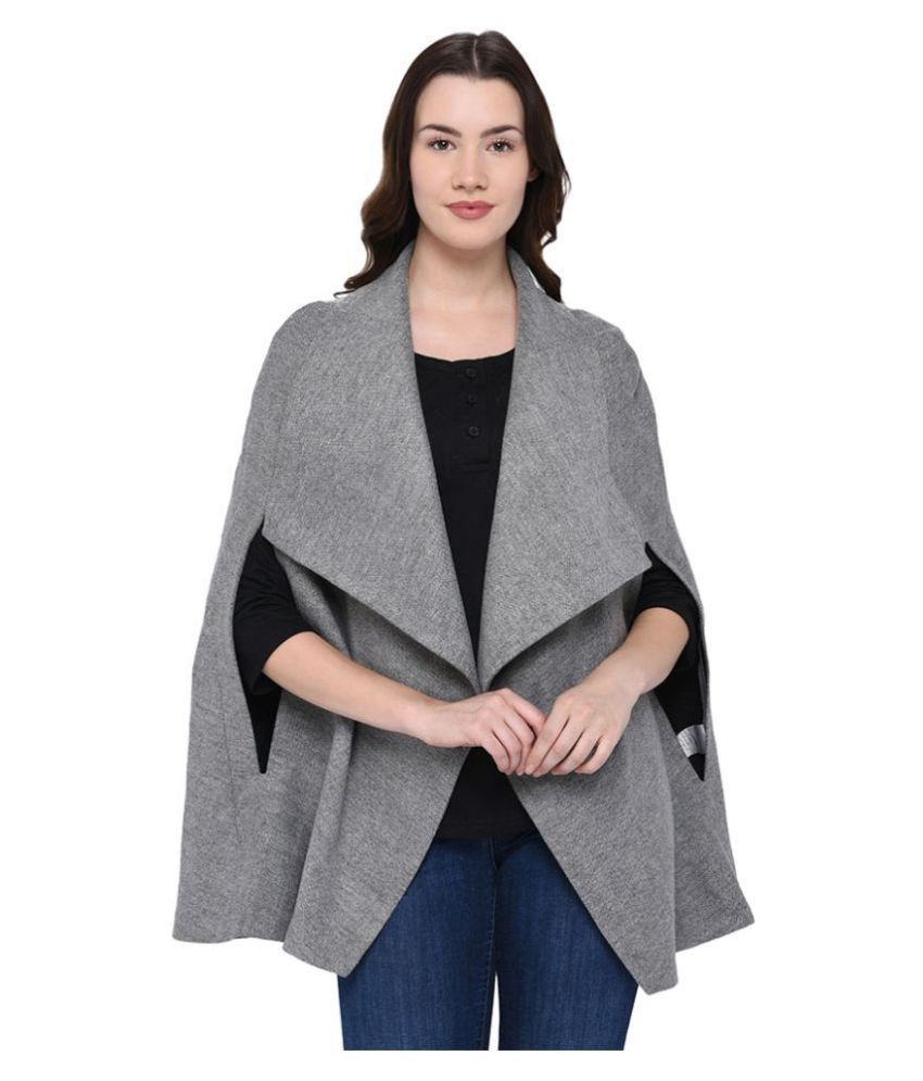 Buy Owncraft Woollen Grey Cape Online at Best Prices in India - Snapdeal