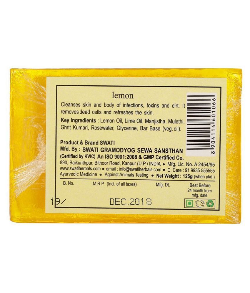 Khadi Swati Lemon Strawberry Almond Aloevera Orange Soap 500 G Pack Of 4 Buy Khadi Swati Lemon Strawberry Almond Aloevera Orange Soap 500 G Pack Of 4 At Best Prices In India Snapdeal