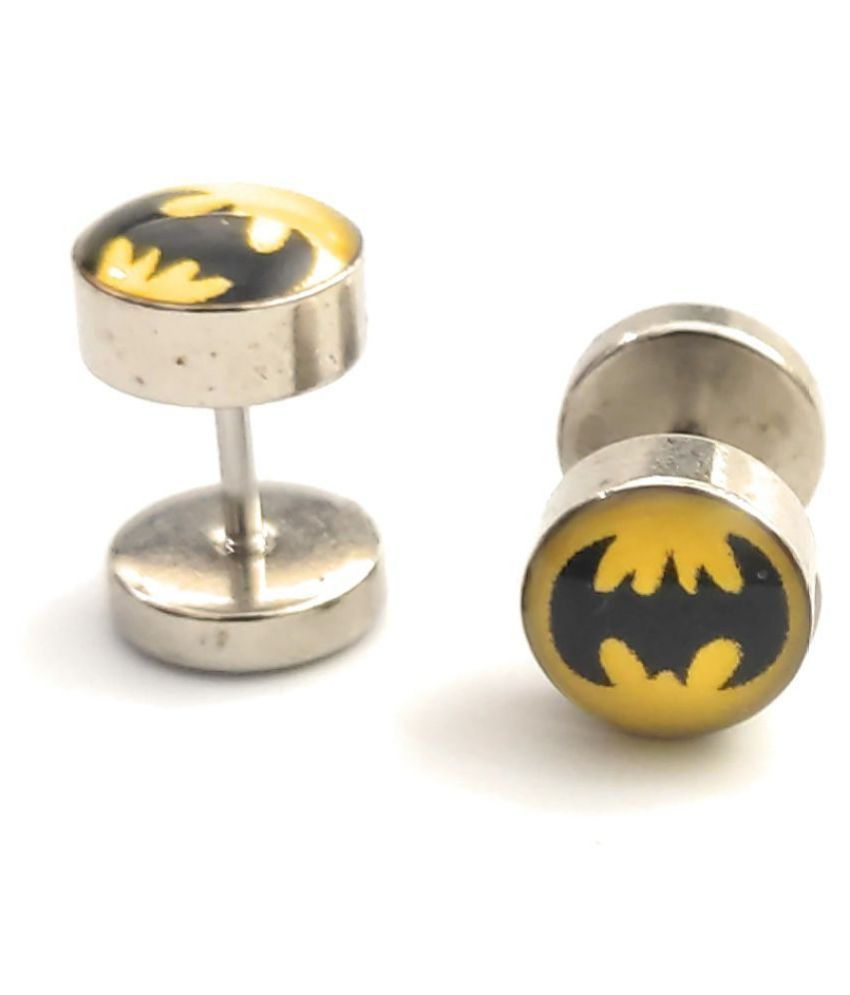 Batman Glossy Stud Earrings for Men and Women - Buy Batman Glossy Stud  Earrings for Men and Women Online at Best Prices in India on Snapdeal