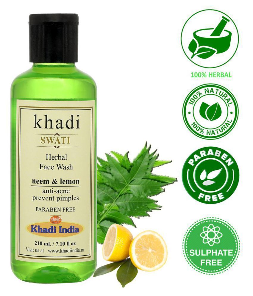 khadi lemon face wash