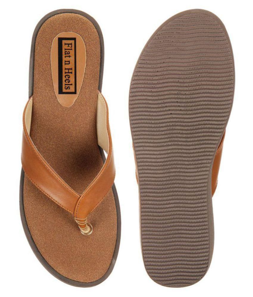 Flat N Heels Tan Wedges Heels Price in India- Buy Flat N Heels Tan Wedges Heels Online at Snapdeal