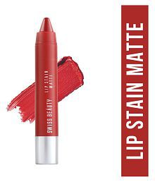 Swiss Beauty Lip Stain Matte Lipstick Lipstick (Russian Red), 3.4gm