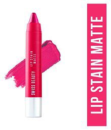 Swiss Beauty Lip Stain Matte Lipstick Lipstick (Lush Pink), 3.4gm