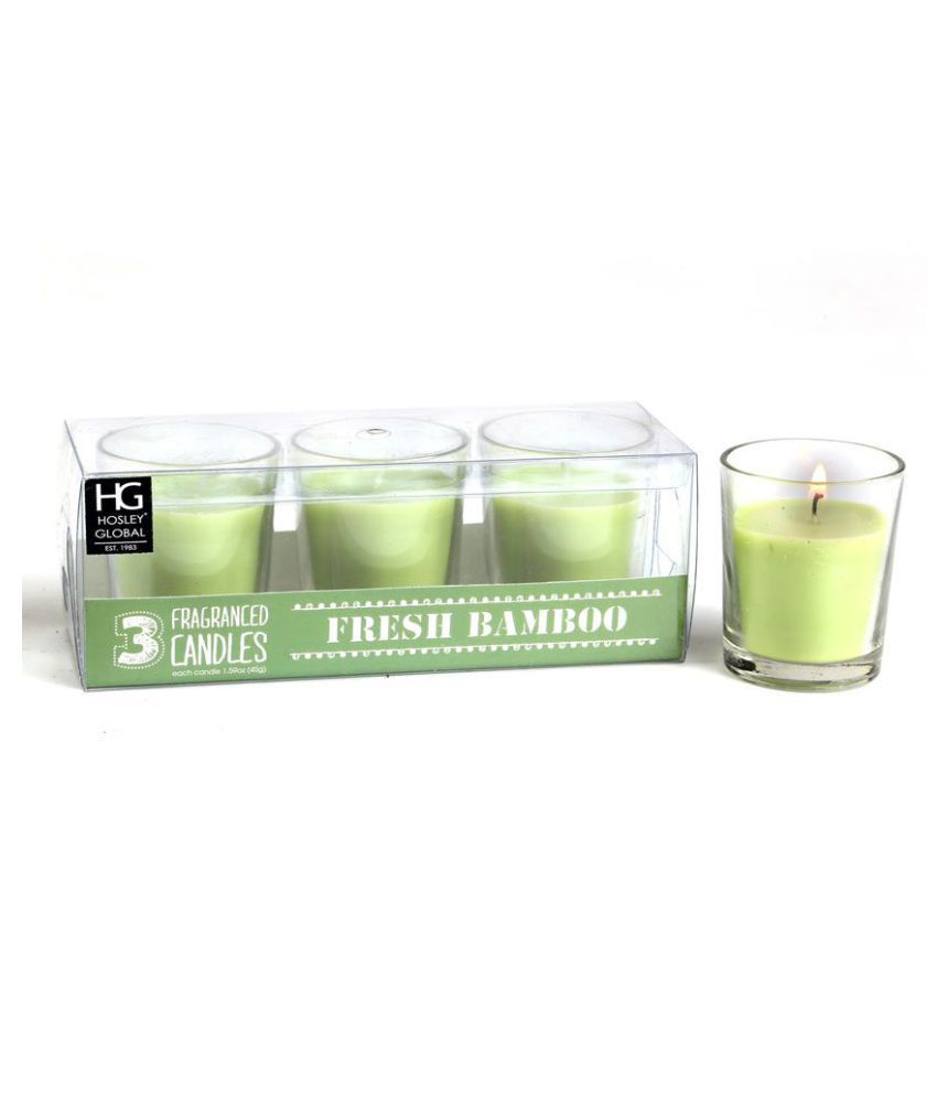     			Hosley Green Wax Tea Light - Pack of 3