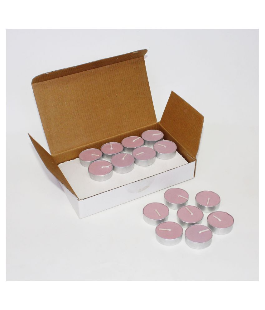     			Hosley Pink Wax Tea Light - Pack of 30