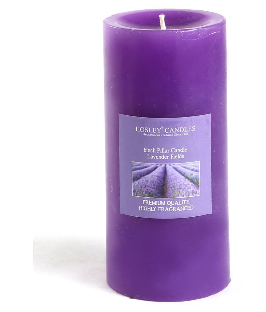     			Hosley Purple Pillar Candle - Pack of 1