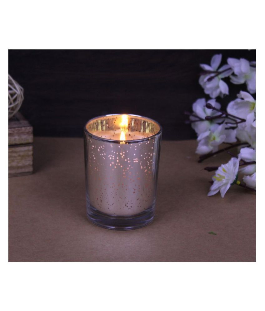 Hosley Silver Jar Candle - Pack of 1