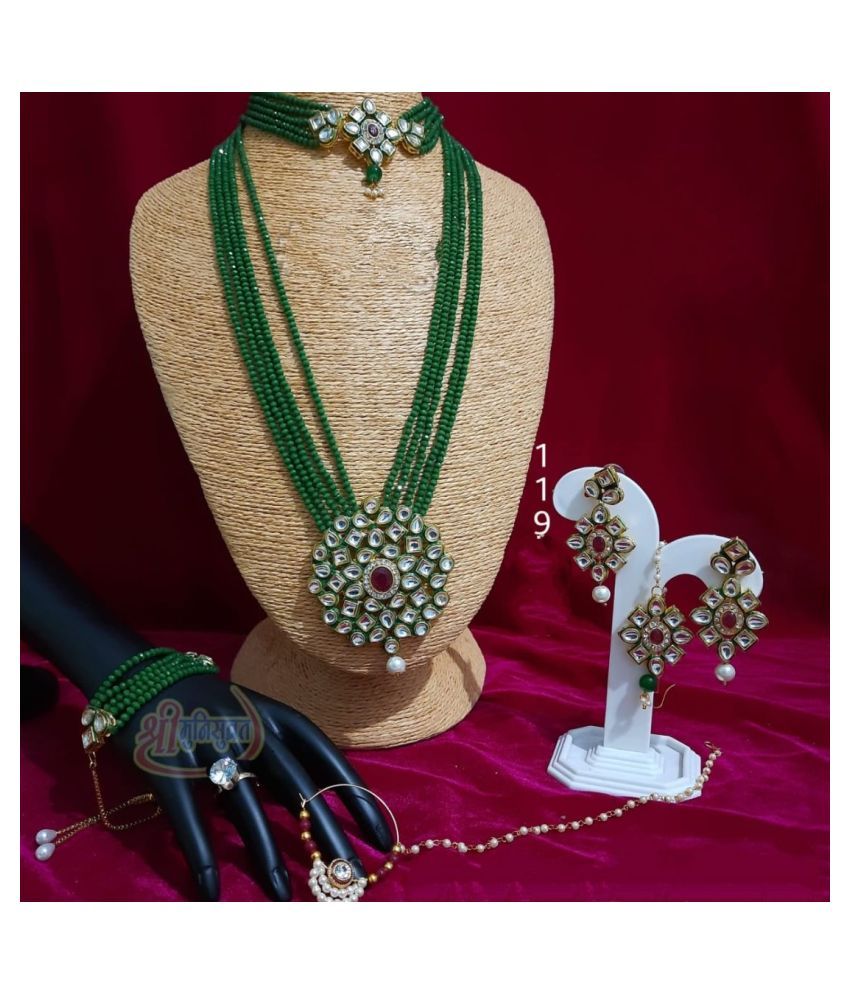 Truly Fashion Green Choker Designer 