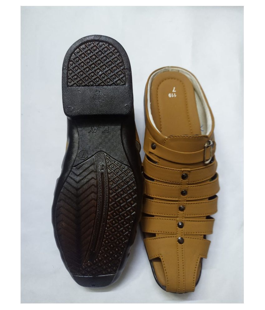 RAGE GAZE Beige Leather Sandals Price in India- Buy RAGE GAZE Beige Leather Sandals Online at ...