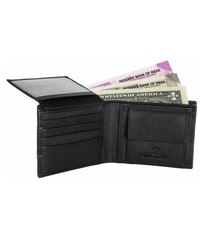 WalletLee Leather Black Formal Regular Wallet: Buy Online at Low Price ...