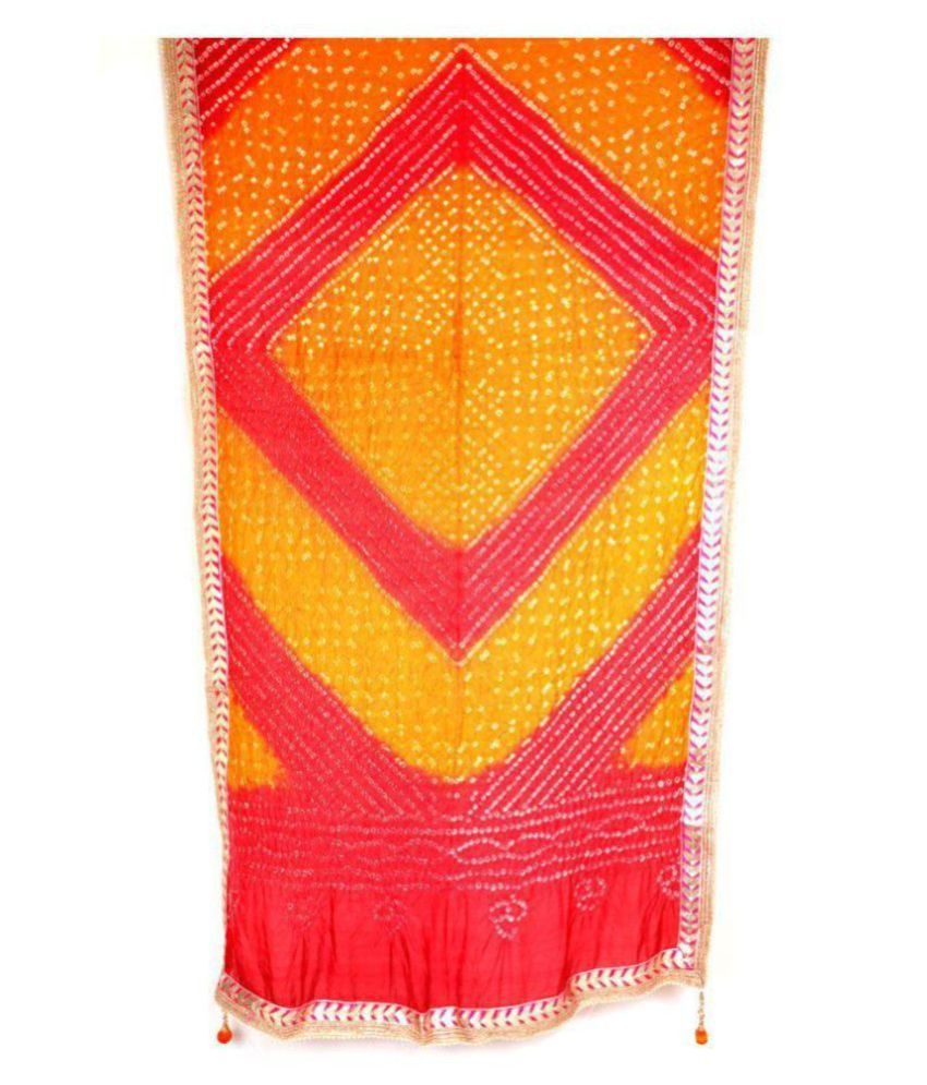     			Apratim Multicoloured Art Silk Bandhej Dupatta