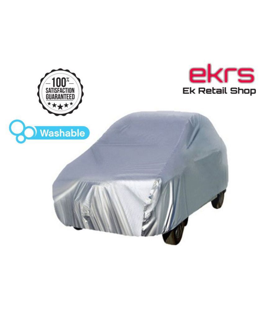 EKRS Silver Matty DUST PROOF Car Body Cover / Car Cover For Hyundai Santro Xing GL PLUS CNG with Triple Stitching & Light Weight