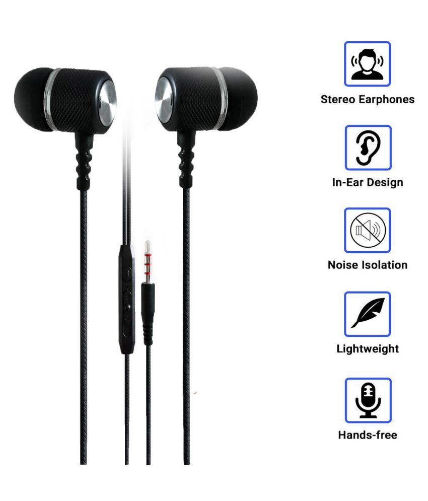 JP GOLD earphone In Ear Wired With Mic Headphones/Earphones