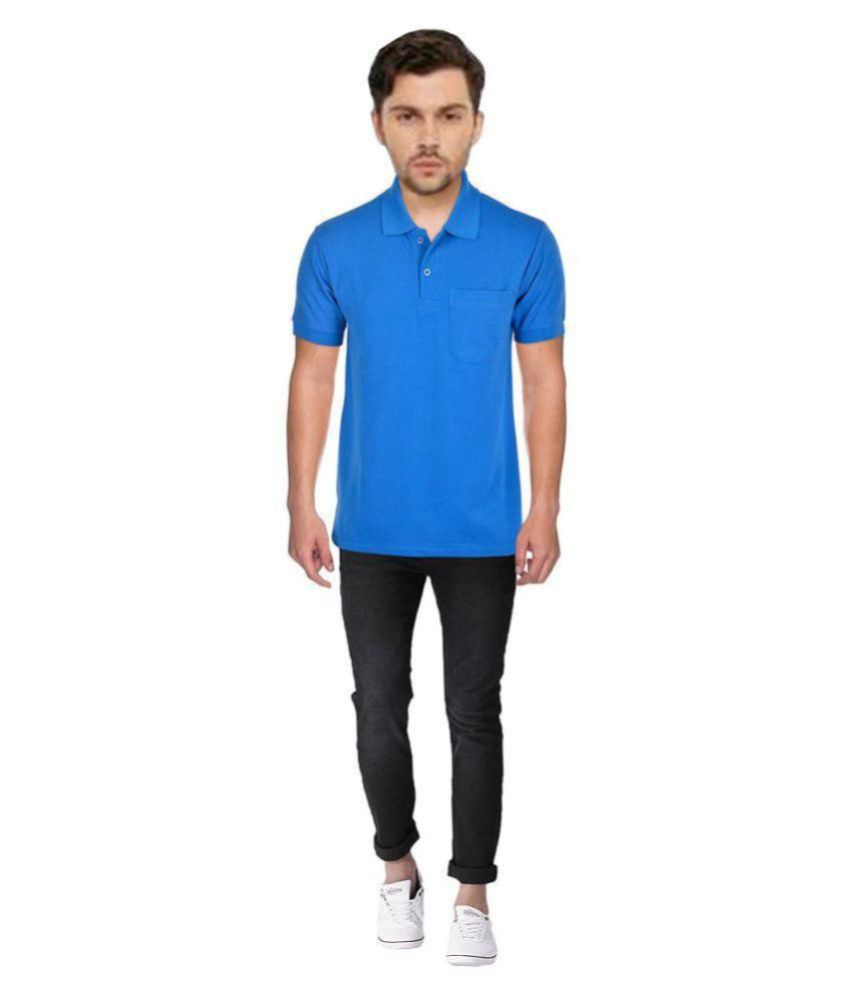    			Japroz - Blue Cotton Regular Fit Men's Polo T Shirt ( Pack of 1 )