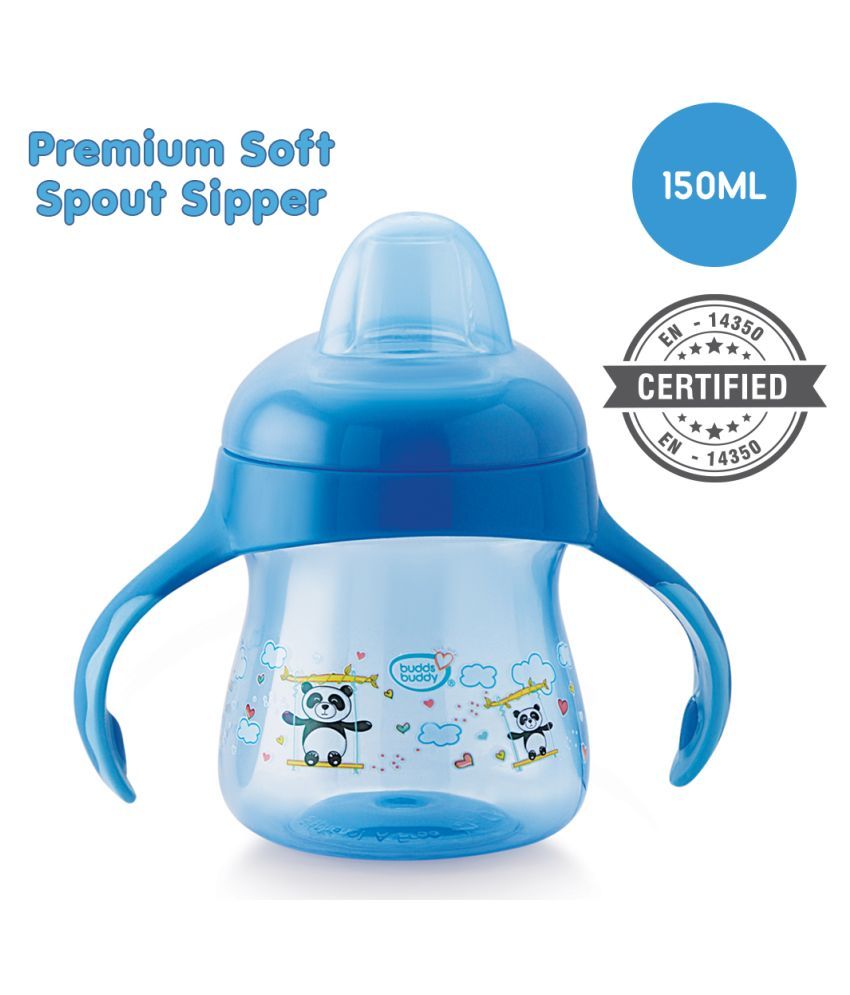 Buddsbuddy Premium Soft Spout Sipper 1Pc, 150ml, BB7116, Blue: Buy ...