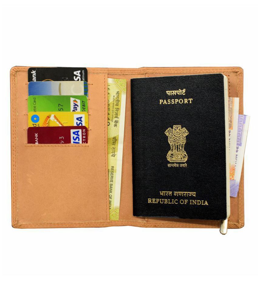 Vegan Leather Tan Passport Holder Buy Vegan Leather Tan Passport