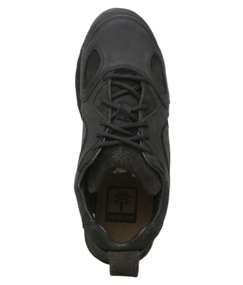 woodland black high ankle sneakers