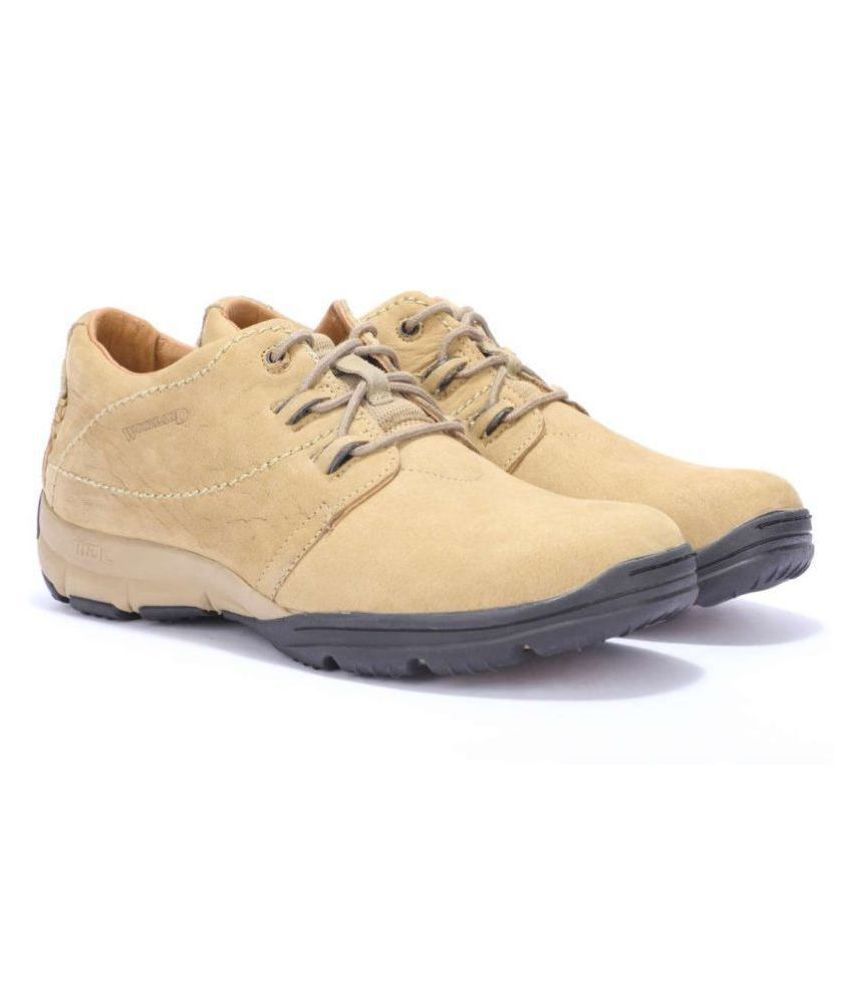 woodland khaki casual shoes