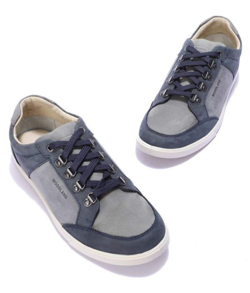 Woodland Navy Casual Shoes - Buy Woodland Navy Casual Shoes Online at ...