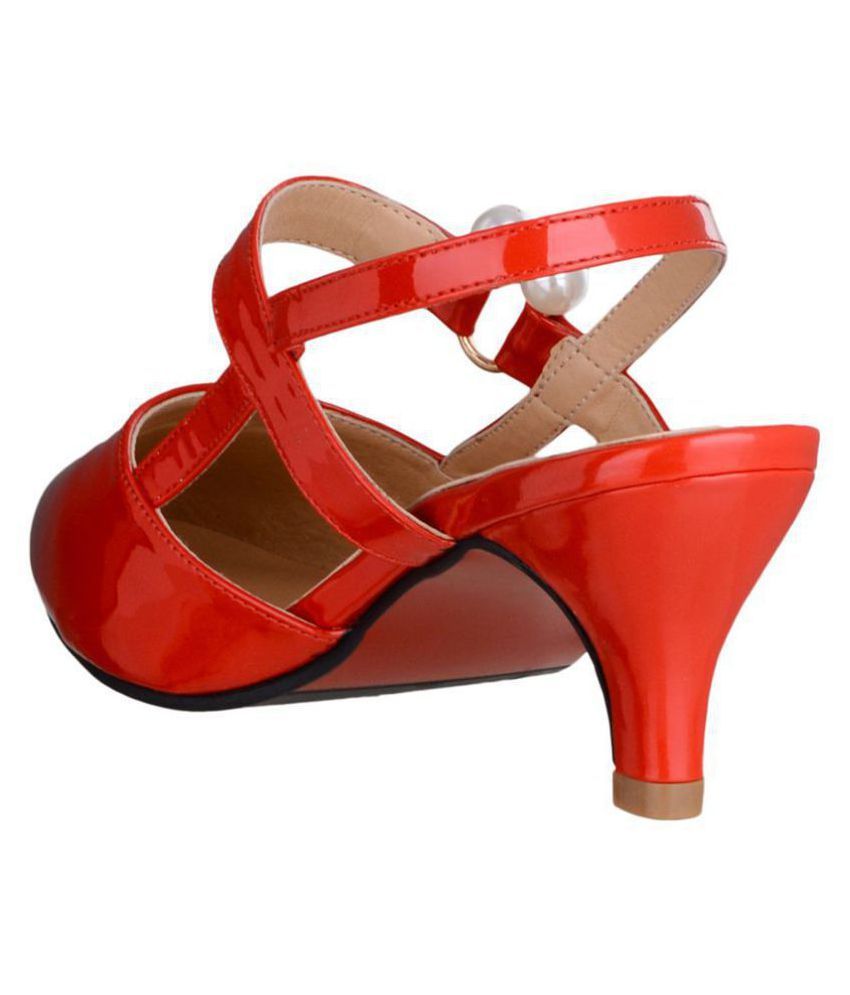 sherrif shoes Red Kitten Heels Price in India Buy sherrif shoes Red