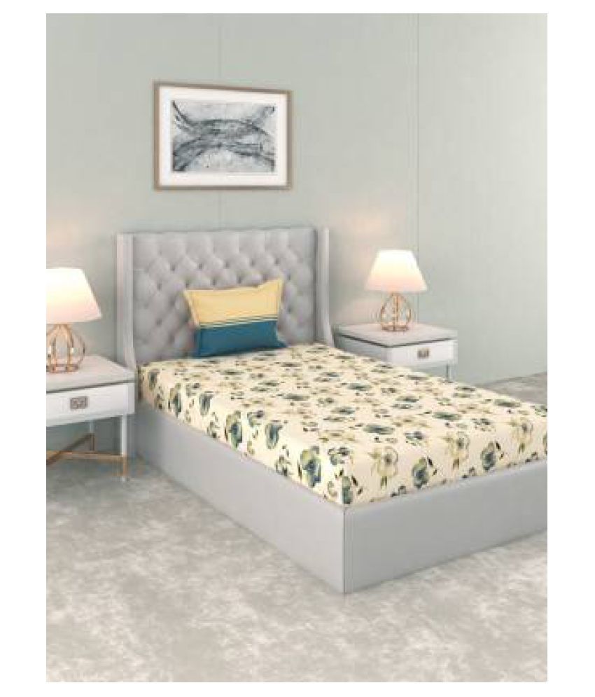 Trident Cotton Single Bedsheet with 1 Pillow Cover Buy Trident Cotton