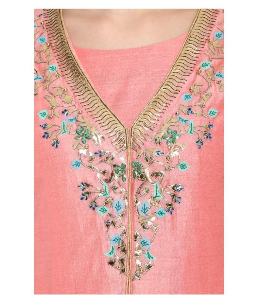 Biba Cotton Kurti With Churidar Stitched Suit Buy Biba Cotton Kurti