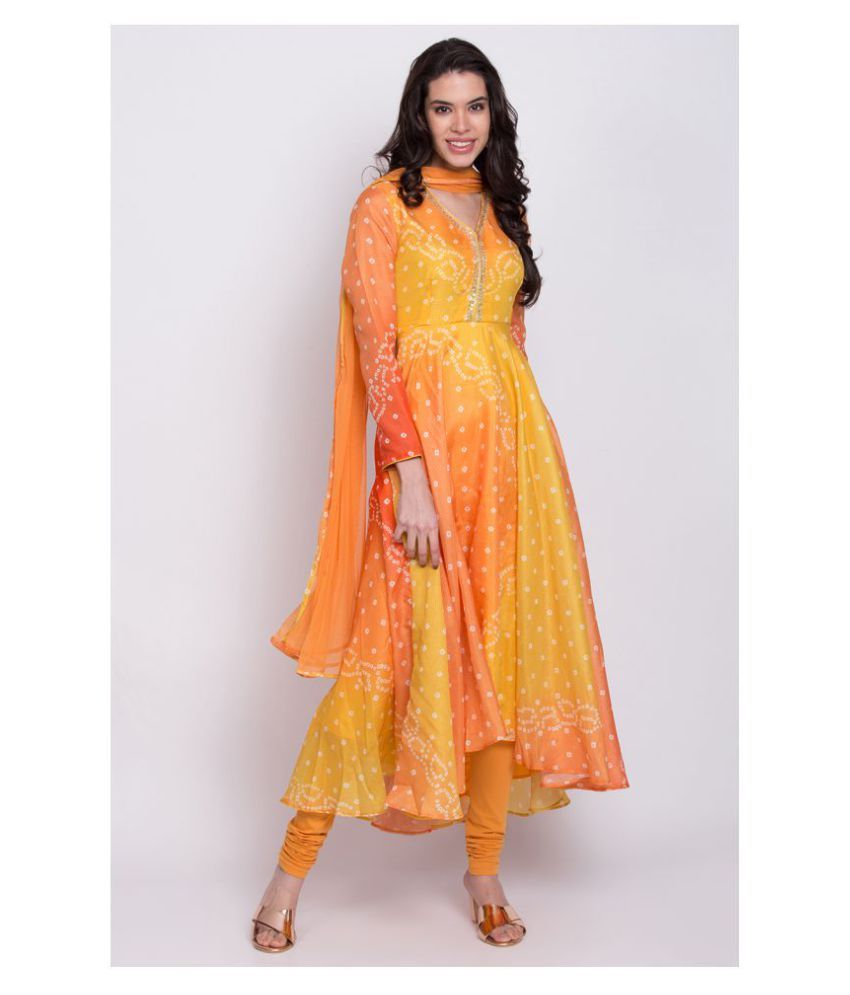 polyester churidar