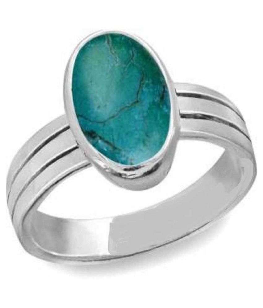 Firoza Ring Natural lab certified turquoise stone Stone Turquoise ...