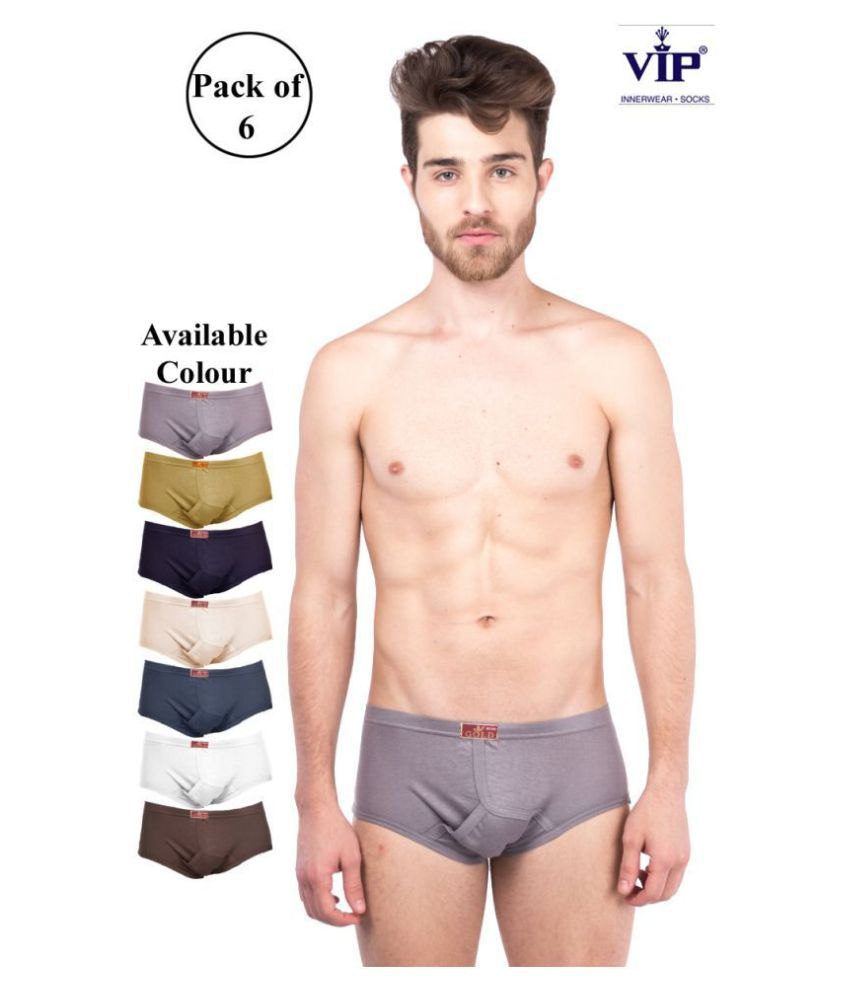     			VIP Multi Brief Pack of 6