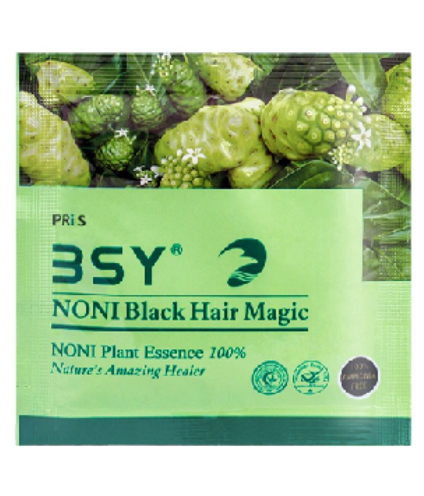 BSY Noni Black Hair Magic 12ml x 24 Sachets Permanent Hair Color Black