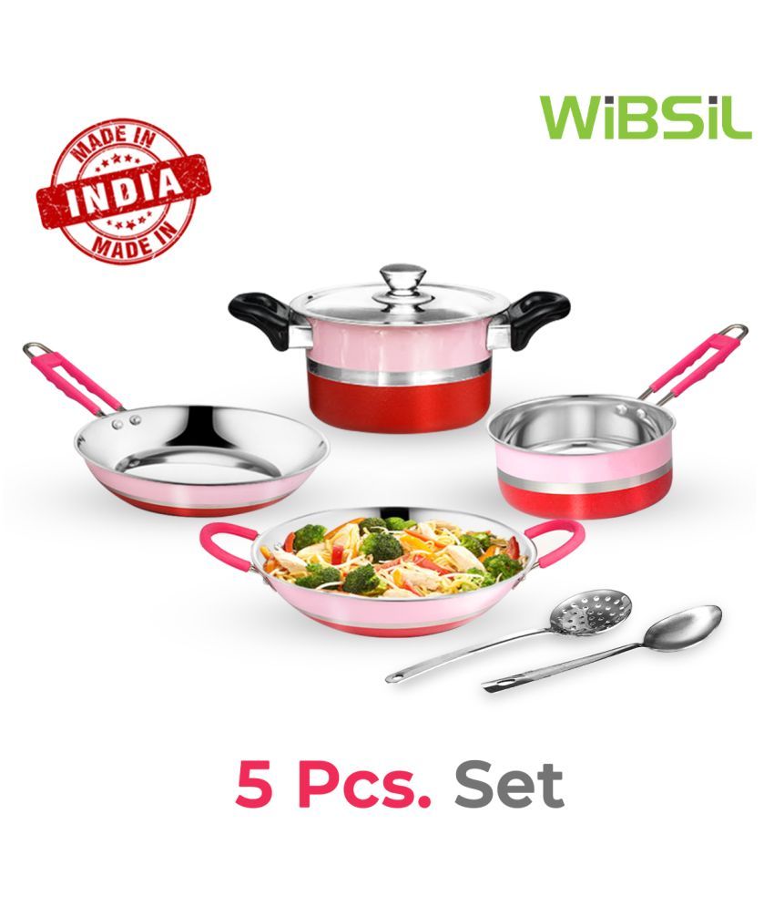 WIBSIL 5 Piece Cookware Set Buy Online at Best Price in India Snapdeal