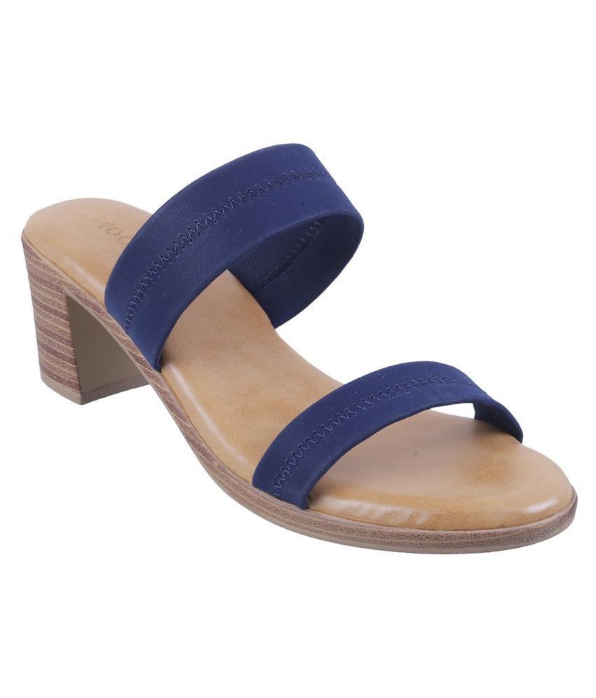 Mochi Blue Block Heels Price in India- Buy Mochi Blue Block Heels Online at Snapdeal