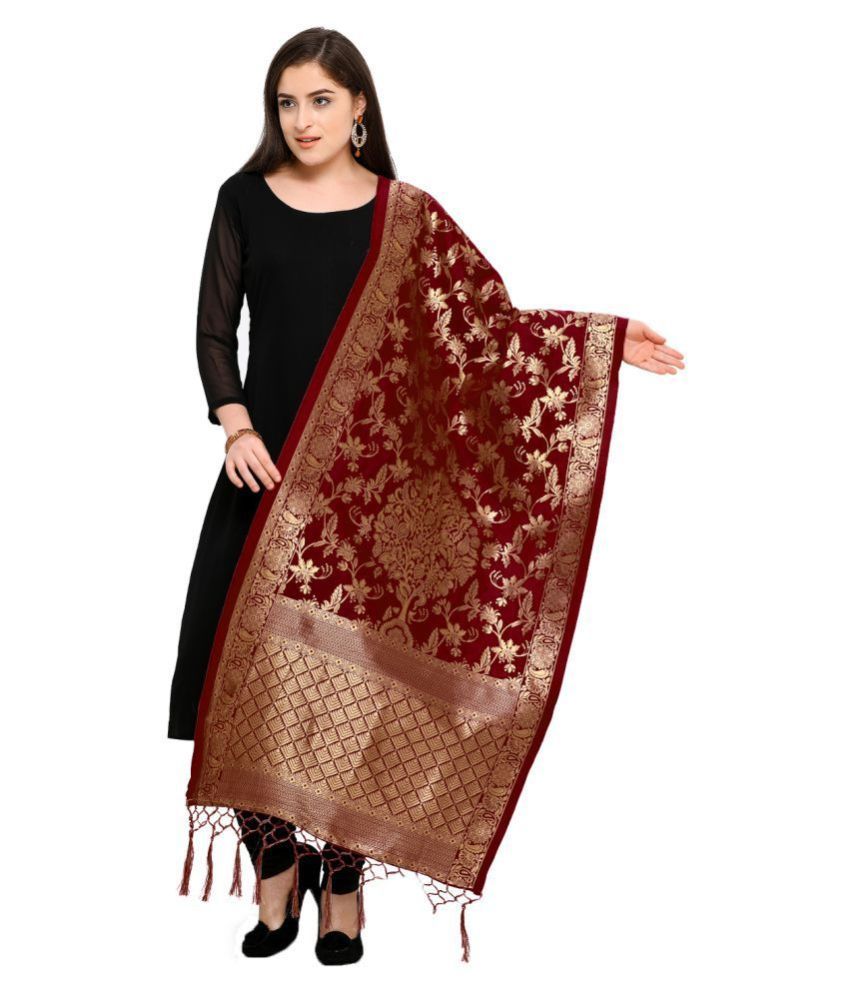 Brown Banarasi Dupatta