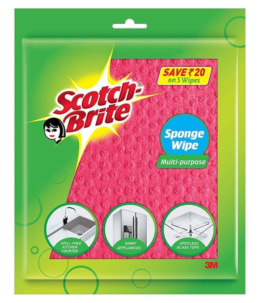 Scotch Brite Multi Purpose Sponge Wipes 5 Units in 1 Pack Buy Scotch