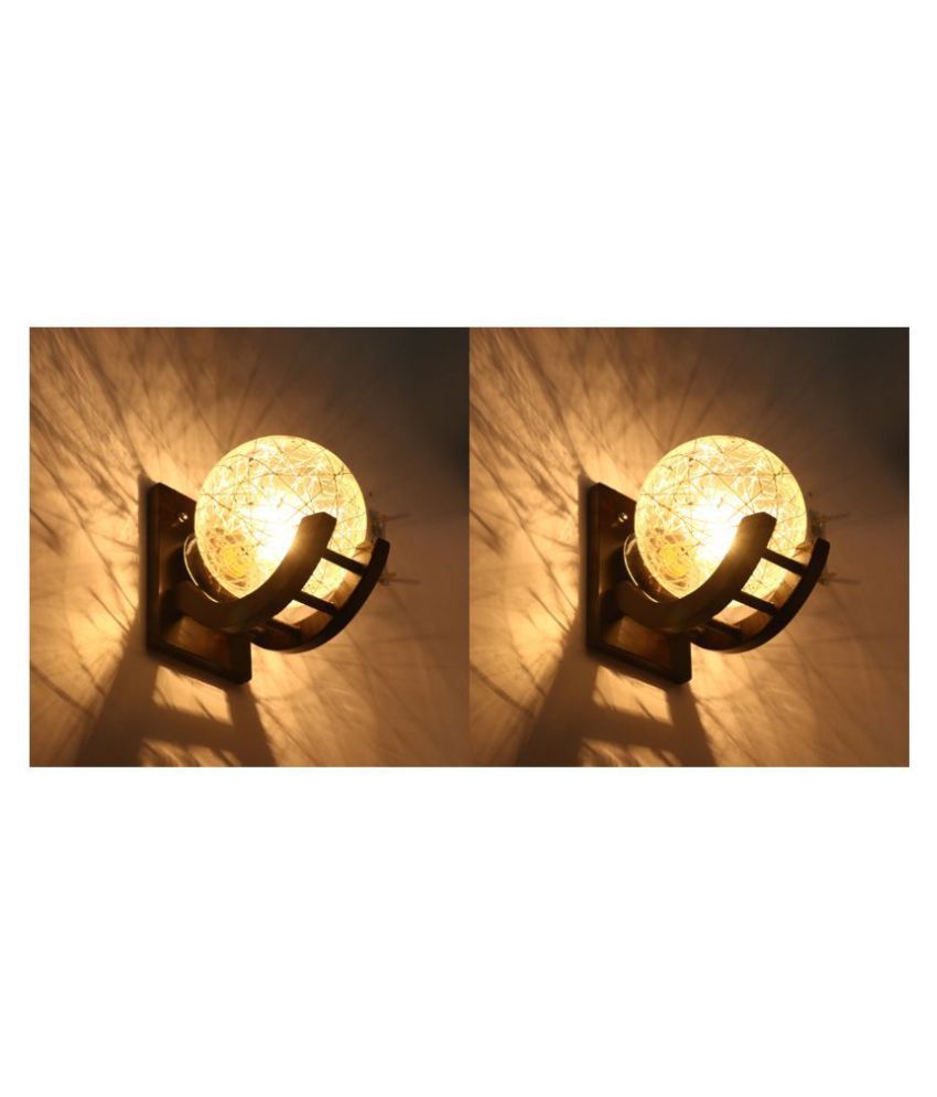     			Somil Decorative Lamp Glass Wall Light Multi - Pack Of 2