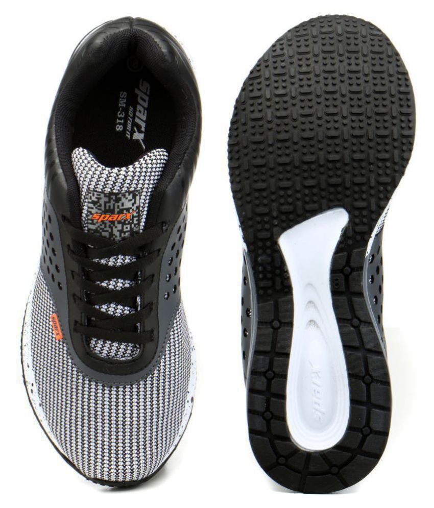 Sparx SM-318 Black Running Shoes - Buy 