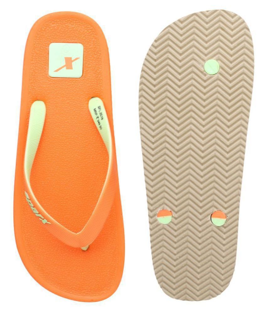 Sparx Orange Slippers Price in India- Buy Sparx Orange Slippers Online ...