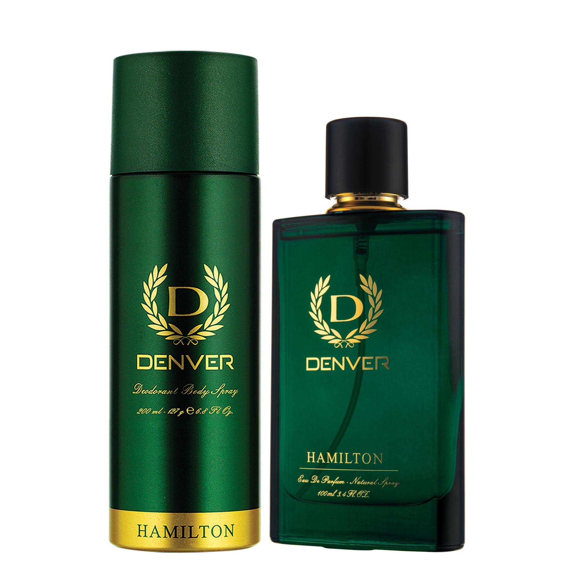     			Denver Hamilton Gift Set Perfume & Deodorant Spray - For Men (60Ml,165Ml)