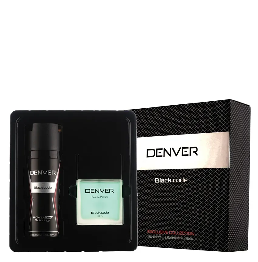 Buy Denver Gift Set Black Code Perfume 60Ml Deodorant 165Ml
