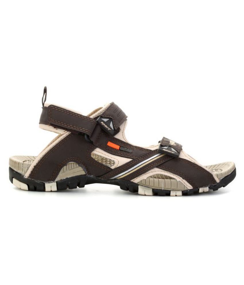 Sparx Brown Faux Leather Floater 