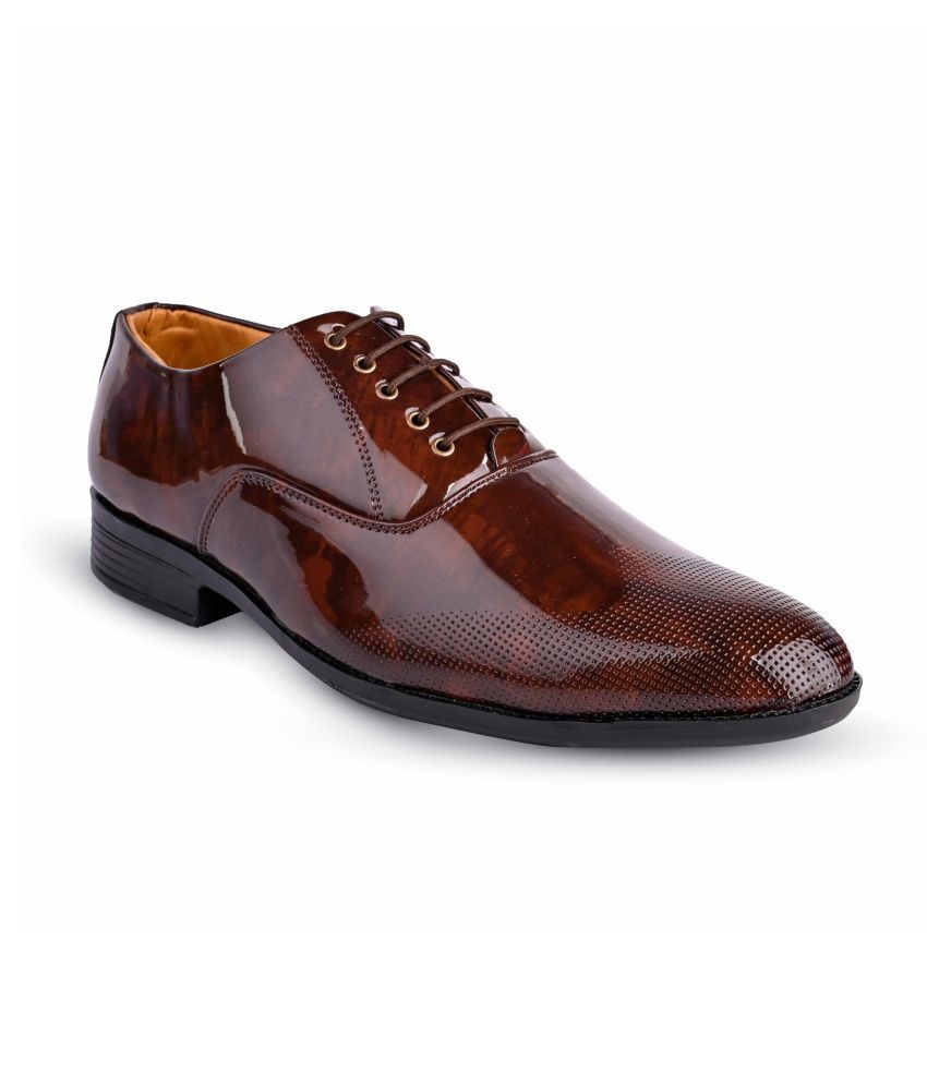 URBAN SHOE Derby Artificial Leather Brown Formal Shoes Price in India ...