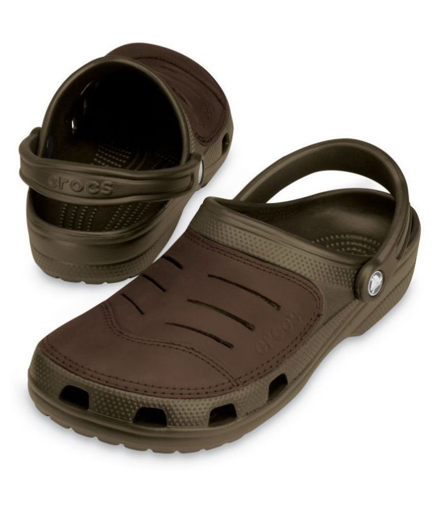 Crocs Brown Suede Floater Sandals - Buy Crocs Brown Suede Floater ...