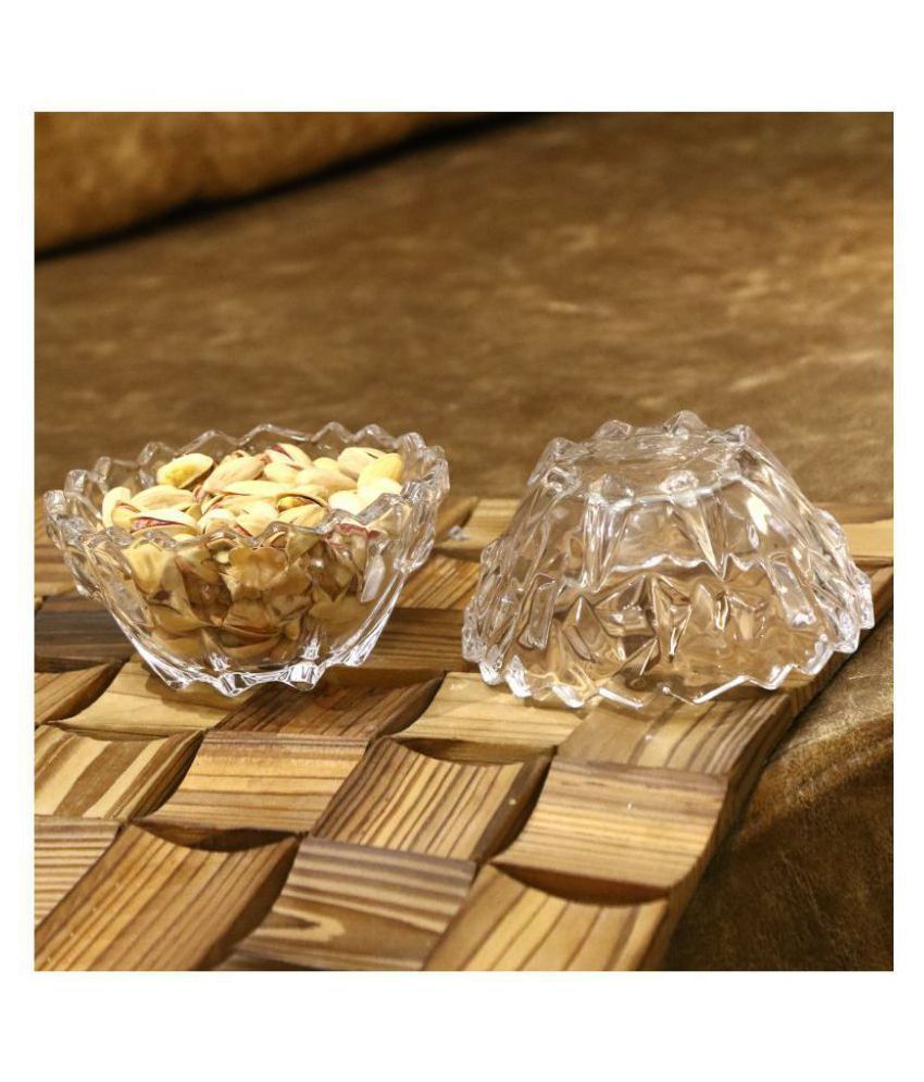     			Somil Glass Bowl, Transparent, Pack Of 2, 200 ml