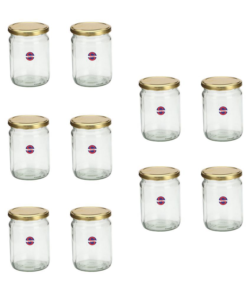     			Afast Glass Container, Transparent, Pack Of 10, 300 ml