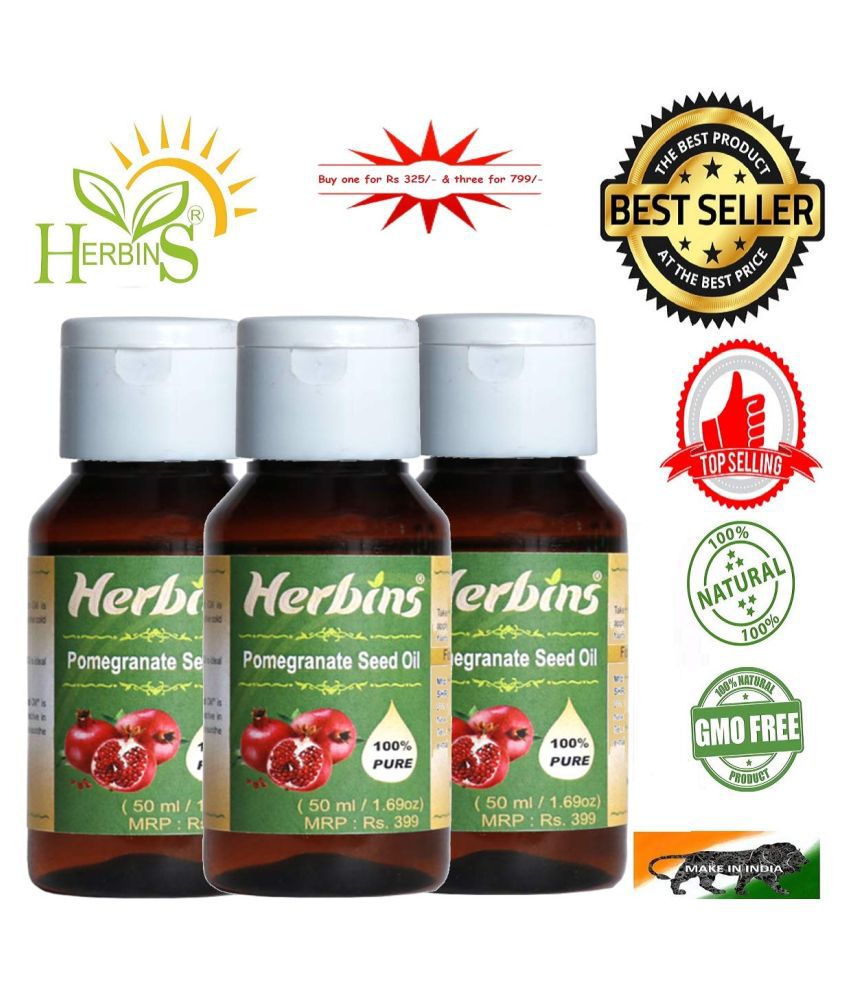 Herbins Pomegranate Seed Hair Growth Essential Oil 50 Ml Buy Herbins Pomegranate Seed Hair 6531